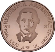 5 Pesos General Urquiza obverse image