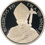 20 Euros - Benedictus XVI Euro Circulation obverse image