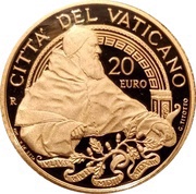 20 Euros - Franciscus Renaissance Popes - 500th Anniversary of the Death of Pope Julius II, Vatican City, 2013 reverse image