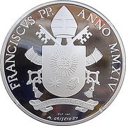 20 Euros - Franciscus Canonization obverse image