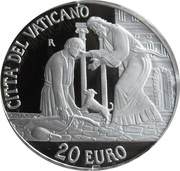20 Euros - Franciscus Holy Year of Mercy, Vatican City, 2016 reverse image