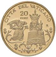 20 Euro - Franciscus Pontifical Shrine of the House of Loreto, Vatican City, 2016 reverse image