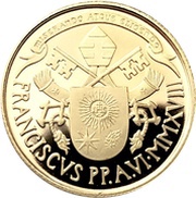 20 Euros - Franciscus Ascension of Christ obverse image