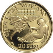 20 Euros - Franciscus Acts of the Apostles, Vatican City, 2019 reverse image