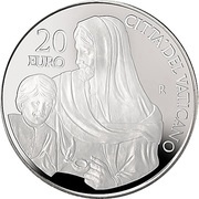 20 Euros - Franciscus, Vatican City, 2020 reverse image