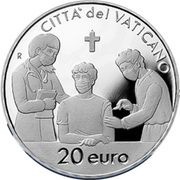 20 Euros - Franciscus Treatment to prevent a pandemic, Vatican City, 2022 reverse image