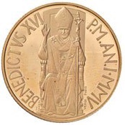 50 Euros - Benedictus XVI Baptism obverse image