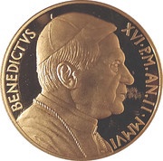 50 Euro - Benedictus XVI The Sacraments of Christian Initiation - Confirmation obverse image