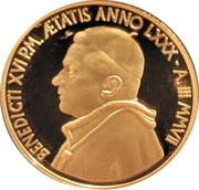 50 Euros - Benedictus XVI The Sacraments of Christian Initiation - The Eucharist obverse image