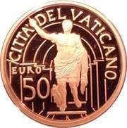 50 Euro - Benedictus XVI Apollo Belvedere - Augustus of Prima Porta obverse image