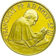 50 Euro - Franciscus Pontifical Sanctuary of the Blessed Virgin Mary of the Holy Rosary of Pompeii obverse image