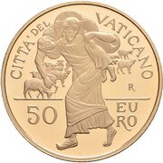 50 Euro - Franciscus Holy Year of Mercy, Vatican City, 2016 reverse image
