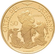 50 Euros - Franciscus Our Lady Untier of Knots, Vatican City, 2017 reverse image