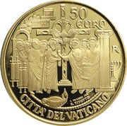 50 Euros - Franciscus Acts of the Apostles, Vatican City, 2019 reverse image