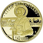 50 Euros - Franciscus Apostle Paulus, Vatican City, 2020 reverse image