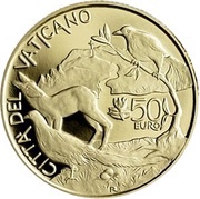 50 Euro - Franciscus Respect for the Earth, Vatican City, 2021 reverse image