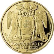 50 Euros - Pope Francis Antonio Canova obverse image