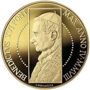 100 Euro - Benedictus XVI Sistine Chapel - Man Creation obverse image