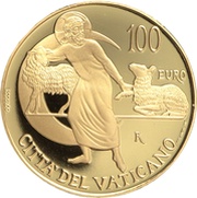 100 Euros - Franciscus Lumen Gentium, Vatican City, 2019 reverse image