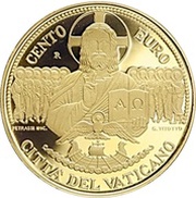 100 Euros - Franciscus Second Vatican Council, Vatican City, 2020 reverse image