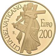 200 Euros - Benedictus XVI Faith, Vatican City, 2012 reverse image