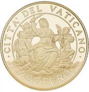 200 Euros - Franciscus Justice, Vatican City, 2016 reverse image