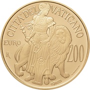 200 Euros - Franciscus Fortitude, Vatican City, 2017 reverse image