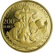 200 Euro - Franciscus welcome and solidarity, Vatican City, 2023 reverse image