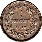 ¼ Centavo, Venezuela, 1843-1852 reverse image