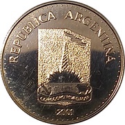 5 Pesos Centenary of the Foundation of Comodoro Rivadavia obverse image