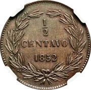 ½ Centavo, Venezuela, 1843-1852 reverse image