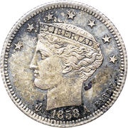 ½ Real, Venezuela, 1858 obverse image