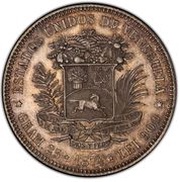 1 Venezolano Essai - Reeded Edge obverse image