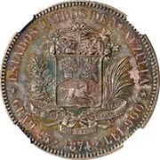 1 Venezolano Essai - Plain Edge obverse image