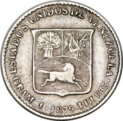 ⅕ Bolívar obverse image