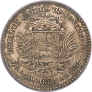 ½ Bolívar obverse image