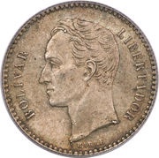½ Bolívar reverse image