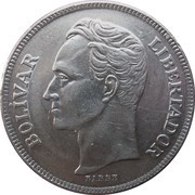 5 Bolívares reverse image