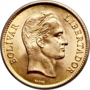 10 Bolivares Centenary of the death of the Liberator reverse image