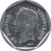 20 Bolívares non-magnetic reverse image