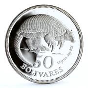 50 Bolívares Armadillo, Venezuela, 1975 reverse image