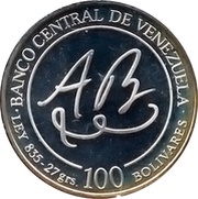 100 Bolívares Birth of Andres Bello obverse image