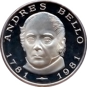 100 Bolívares Birth of Andres Bello reverse image