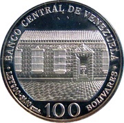 100 Bolívares Bicentenary of Simon Bolivar's Birth obverse image