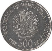 500 Bolívares obverse image