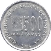 500 Bolívares obverse image
