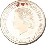 5 Pesos Eva Peron obverse image
