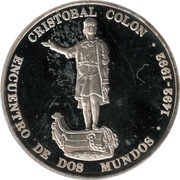 1100 Bolívares Cristobal Colón, Venezuela, 1991 reverse image