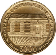 3000 Bolívares Simon Bolivar obverse image