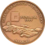 3000 Bolívares Casa de la Moneda de Maracay reverse image